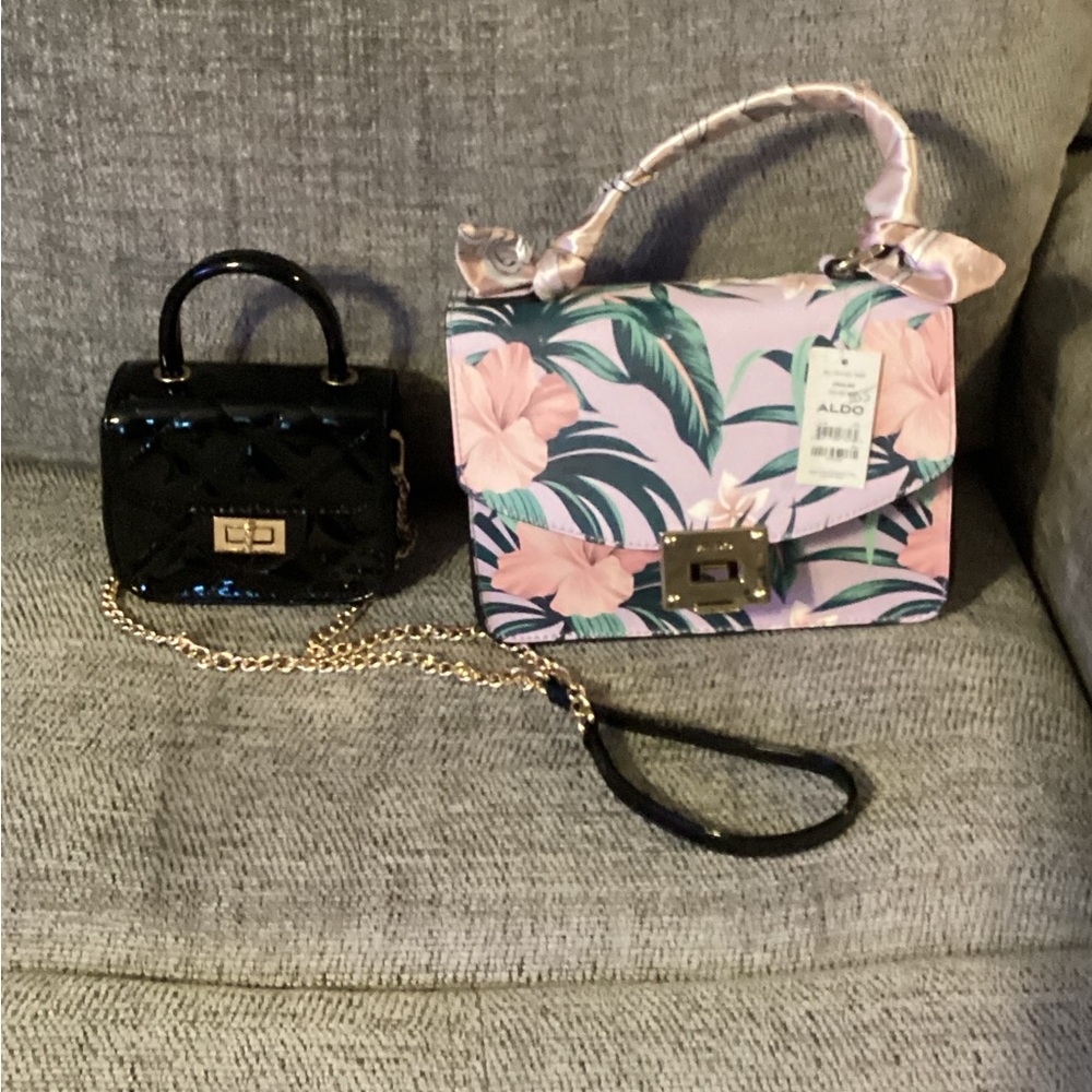 NEW Aldo crossbody and black crossbody purse great condition